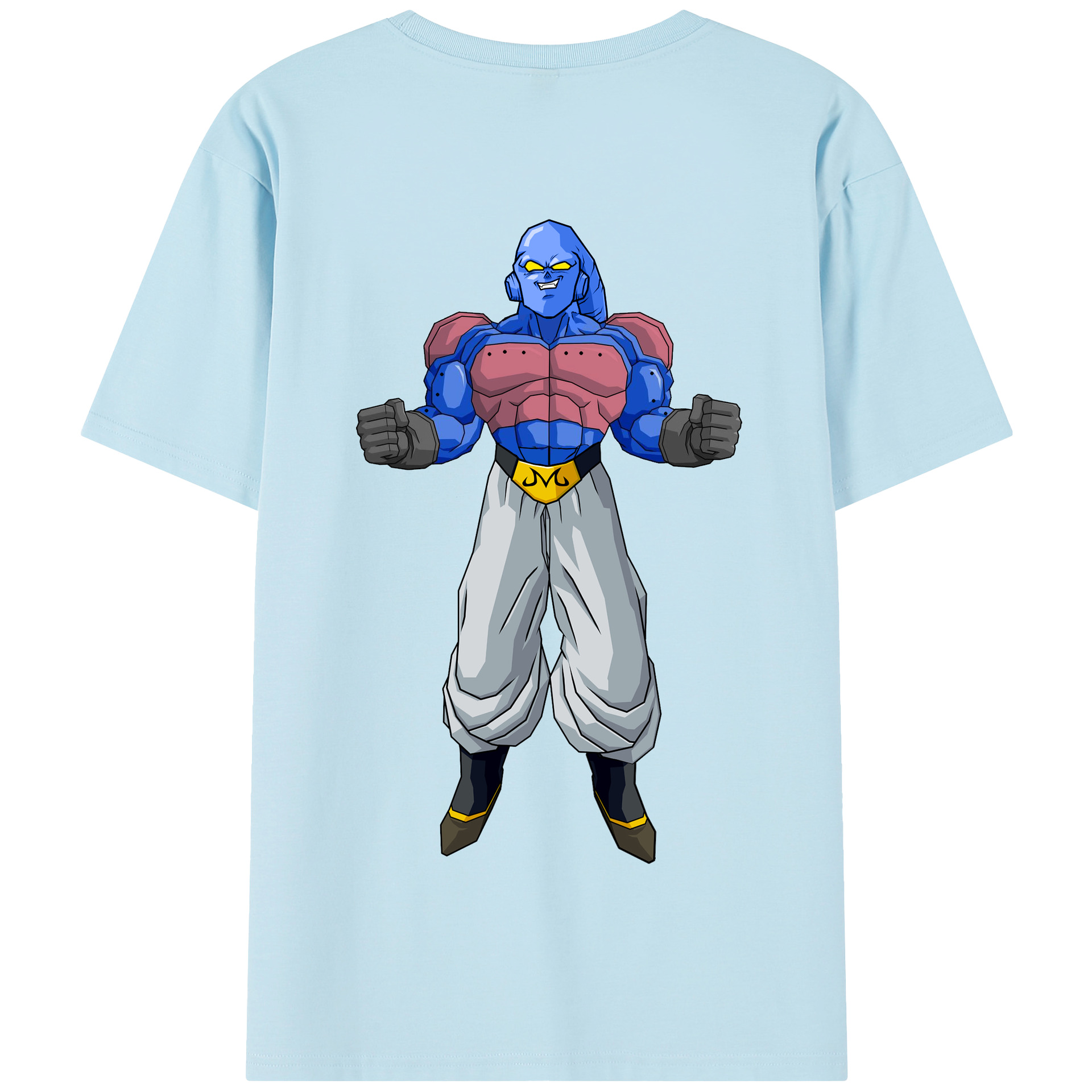 （画像用） ドラゴンボール 魔人ブウ DRAGON BALL Majin Buu 綿100％半袖Tシャツ（背面プリント）